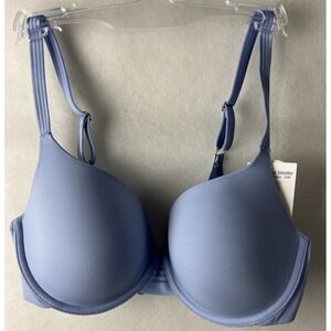 Le Mystere Women Bra Size 32DD/E Second Skin 5221 Back Smoother Blue Wave B37